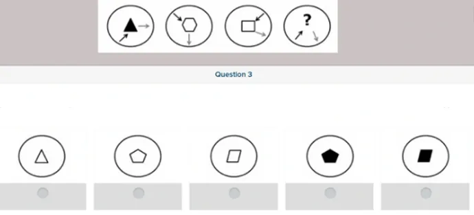SHL inductive reasoning visual practice question 1